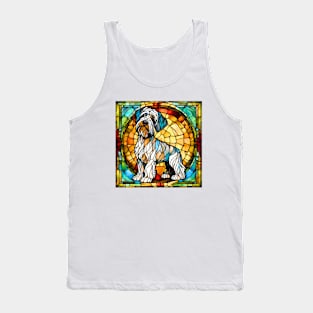 Stained Glass Cesky Terrier Tank Top